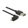 Cabo USB DeLOCK 83849 USB 2.0 0,5 m USB A Micro-USB B preto