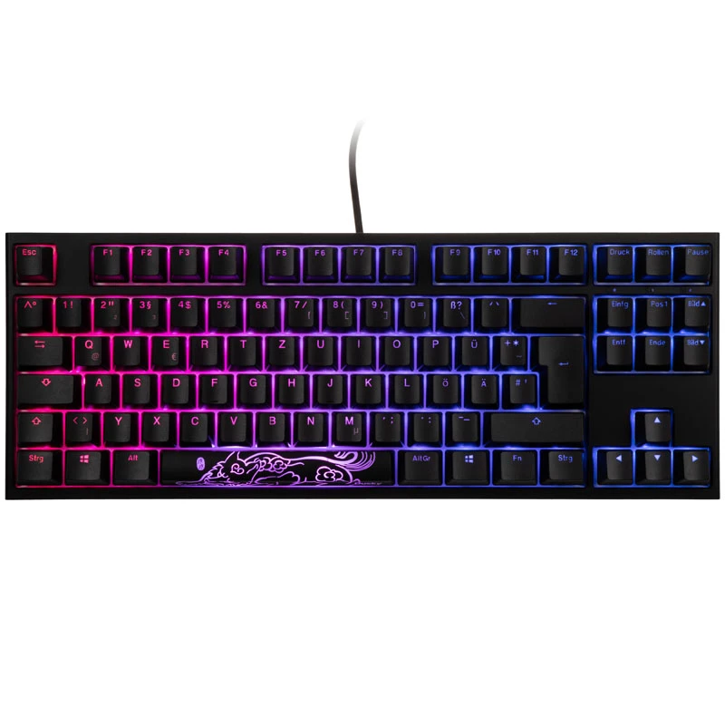 Teclado Ducky One 2 RGB TKL Gaming USB Alemão preto