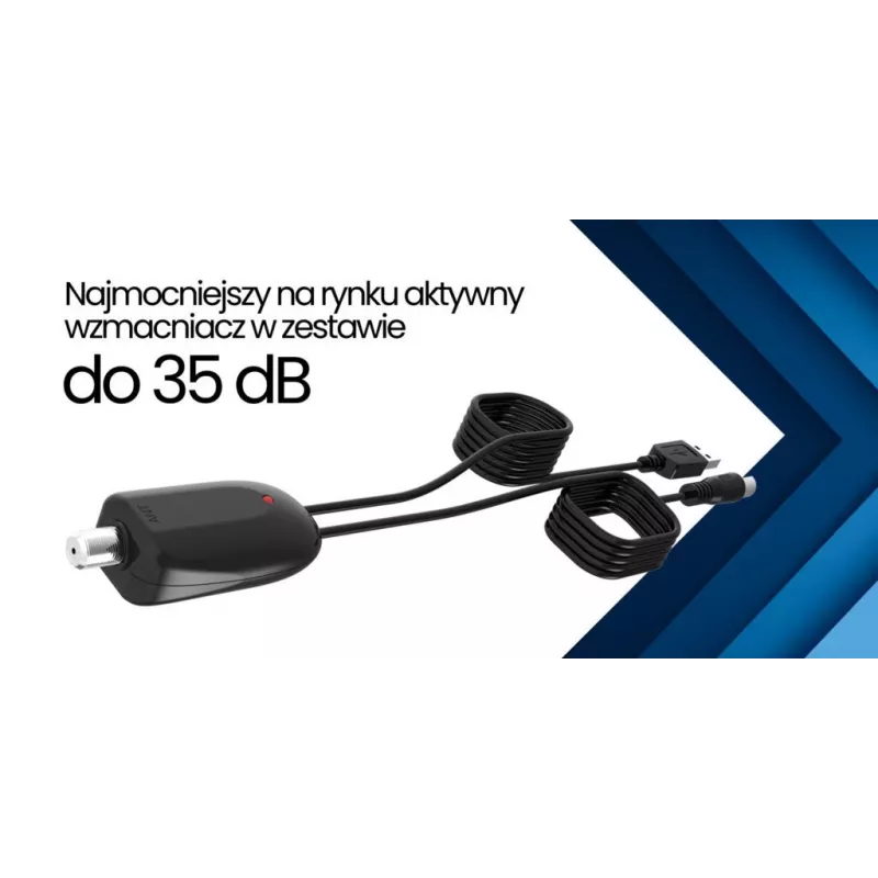 Antena DVB-T para automóvel Shark SHA301CAR com amplificador ativo para receção de TV no veículo
