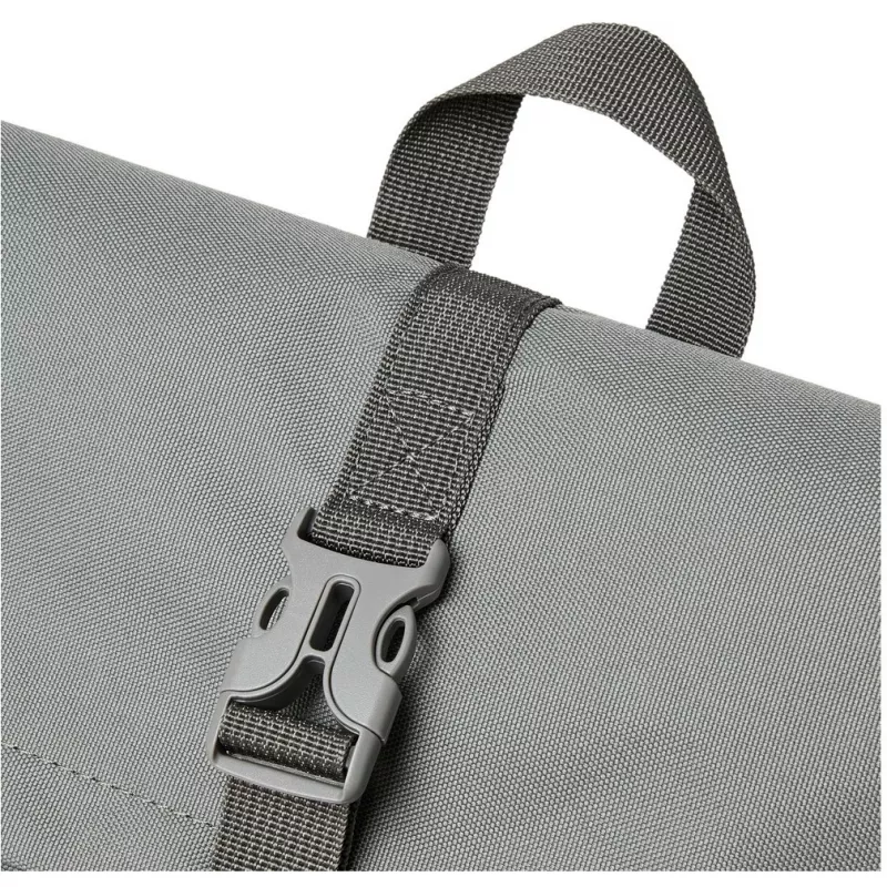 Mochila urbana Rivacase Gremio cinzento poliéster rPET 280x135x430mm