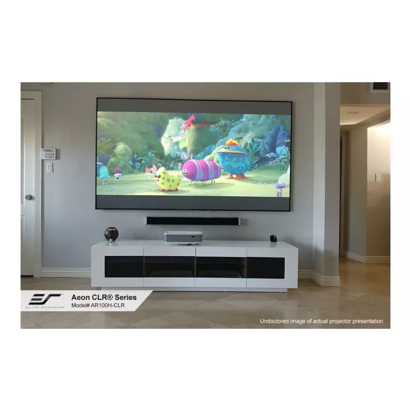 Elite Screens | Tela de projeção com moldura fixa | AR100H-CLR3 | Diagonal 100 polegadas | 16:9 | preto