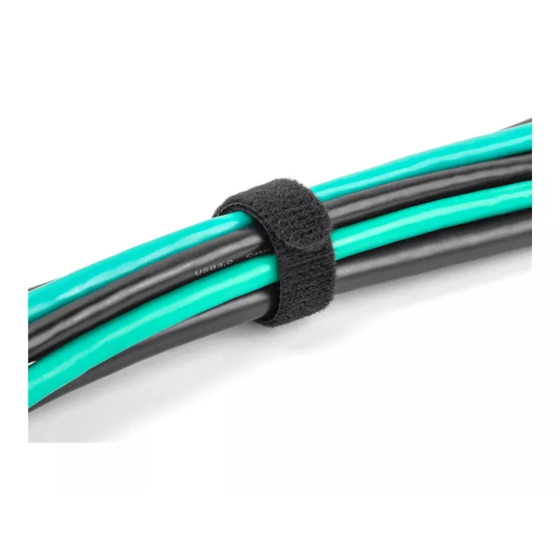 Abraçadeira de cabos de velcro DeLOCK 19075 300x12mm preta 10 unid.