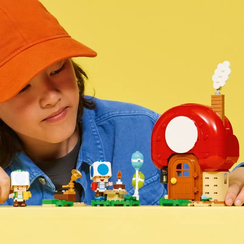 LEGO Super Mario Festa em Casa do Toad conjunto 72041 com funções de jogo interativas