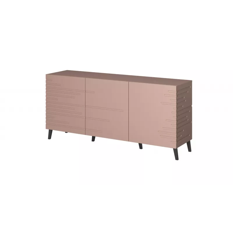 Cómoda cama meble Cama Nova 155 × 40 × 72 cm, rosa mate, corpo em MDF