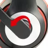 Headset gaming com fios GEMBIRD MHS-03-BKRD — binaural, circum-aural, 3,5 mm, cabo de 1,8 m, vermelho/preto