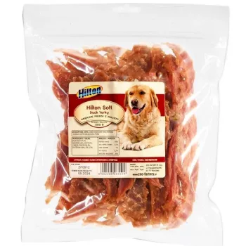 HILTON Soft Duck Jerky - guloseimas para cães - 500 g
