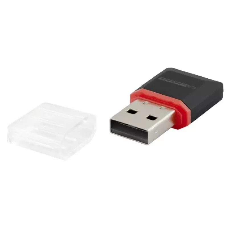 Leitor de cartões Esperanza EA134K preto, prateado, transparente USB 2.0