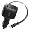 Belkin 75W 2-Port w Retractable USB-C Cbl Car - Cabo (CCC001HQBK)