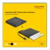 Caixa para HDD DeLOCK 42636 Preto 5,25 polegadas Micro SATA 5 Gbit/s