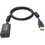 Cabo USB USB 2.0 Vision TC 5MUSBEXT+/BL preto 5 m
