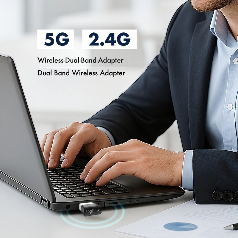 Adaptador USB WLAN sem fios, 11ac, 650 Mbit