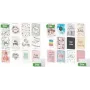 Conjunto de cartões de felicitações sigel DS704 — cartões A6 brancos, papel 250 g/m², interior em branco