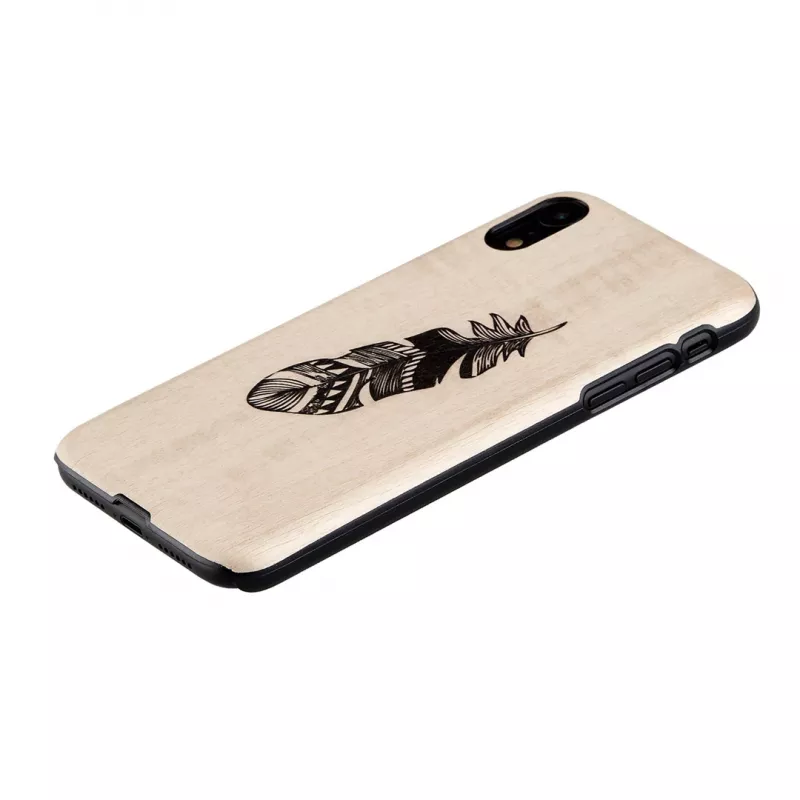 Capa para smartphone man and wood para iPhone XS Max Indian preto