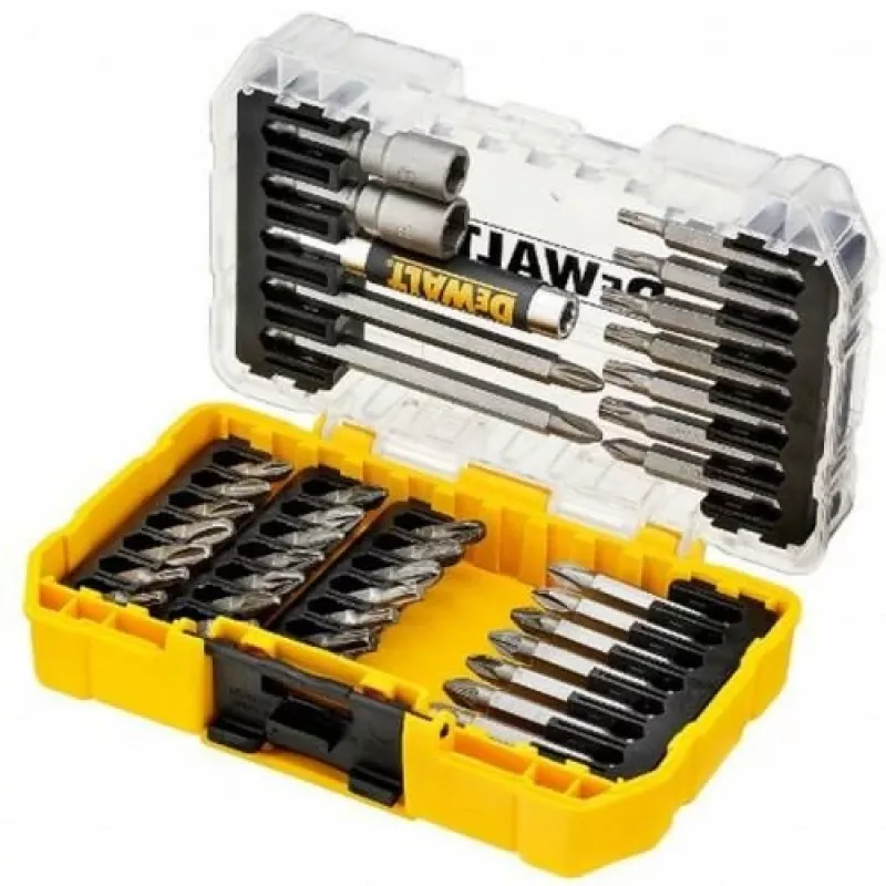 Conjunto de bits de chave de fendas DeWALT DT70702-QZ 40 peças aço inoxidável