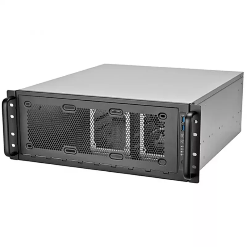 Caixa rackmount 4U SILVERSTONE RM45-360 — caixa 4U, suporta placas-mãe ATX, montagem em rack