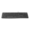 K120 Teclado com fios, com fios, USB, QWERTZ, preto