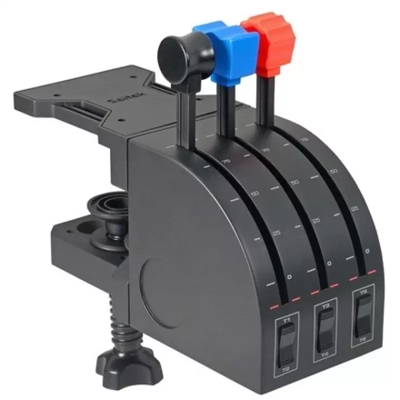 Logitech Saitek Pro Flight Throttle Quadrant - Regulador de aceleração - com fios - para PC (945-000015)