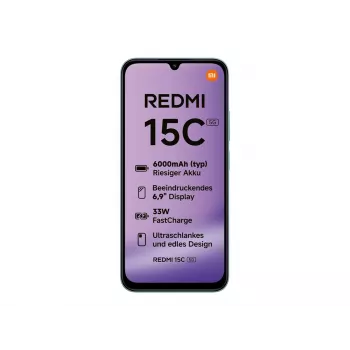 Xiaomi Redmi 15C 5G - Smartphone 5G - Dual-SIM - RAM 8 GB / armazenamento interno 128 GB - slot microSD - 6,9 polegadas - 1600 x 720 píxeis (120 Hz)