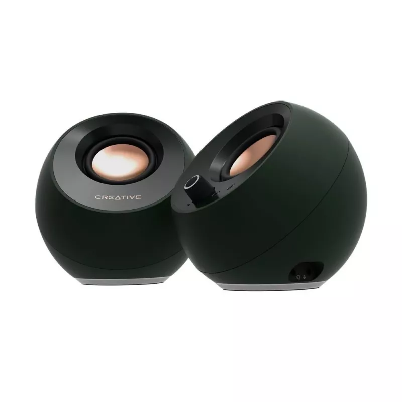 Creative Labs Creative Pebble Pro - colunas - para PC - 2.0 canais - sem fios - Bluetooth - USB - 30 Watt (total) (51MF1710AA000)