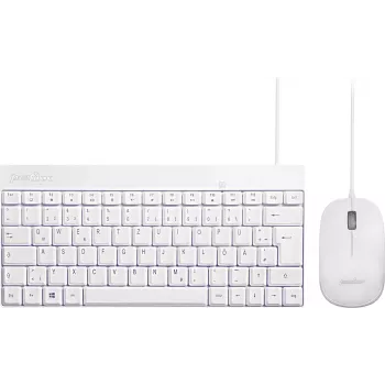 Perixx PERIDUO-212 teclado e rato com USB alemão branco (PERIDUO-212 DE W)