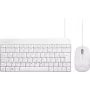 Perixx PERIDUO-212 teclado e rato com USB alemão branco (PERIDUO-212 DE W)