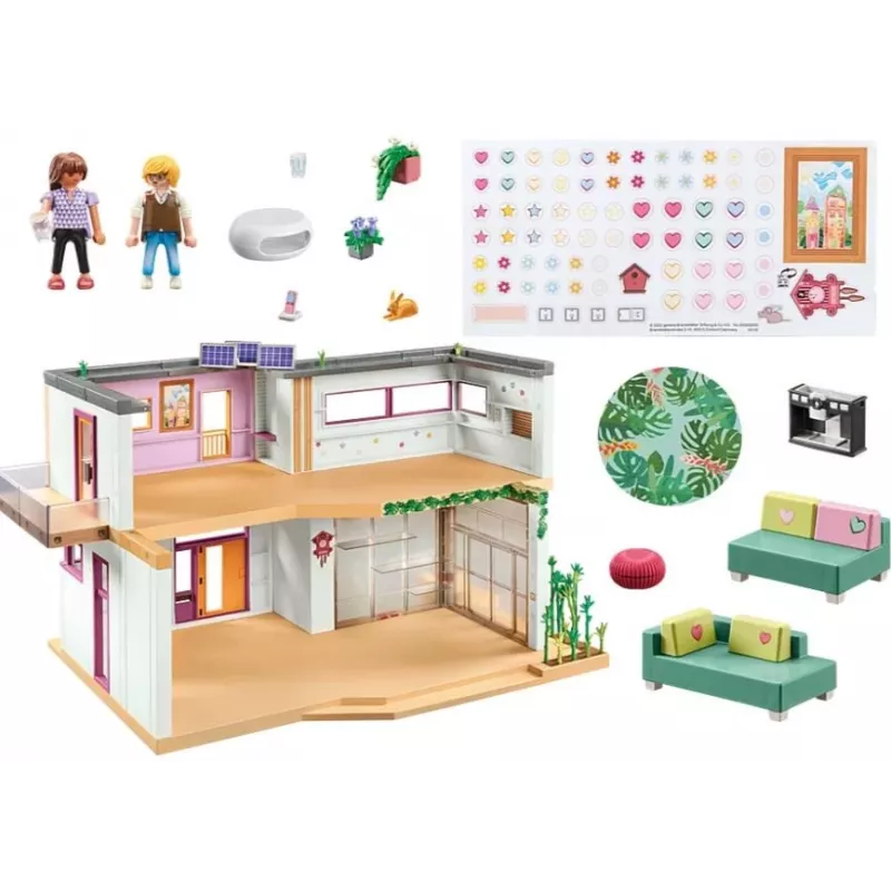 Conjunto de figuras My Life 71607 Casa com jardim de inverno