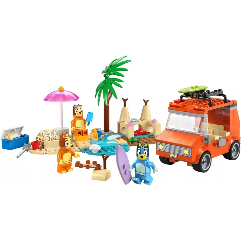 LEGO Bluey Carro Azul Passeio em Família 11202 — conjunto de jogo para brincadeira imaginativa