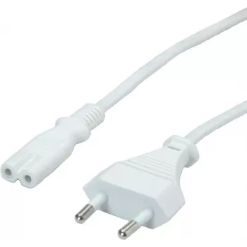 Cabo de alimentação Value 19.99.2091 Branco 3 m CEE7/16 IEC 320 (19.99.2091)