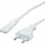 Cabo de alimentação Value 19.99.2091 Branco 3 m CEE7/16 IEC 320 (19.99.2091)