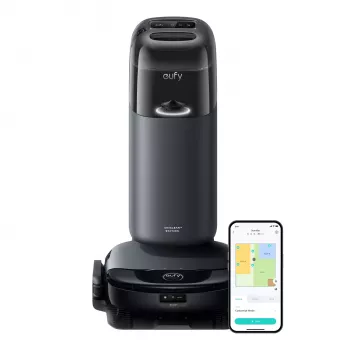 Anker Eufy | Robô aspirador com estação tudo-em-um | Omni S1 | Limpeza a húmido e a seco | Autonomia (máx.) 216 min | 4600 mAh | 8000 Pa | cinzento