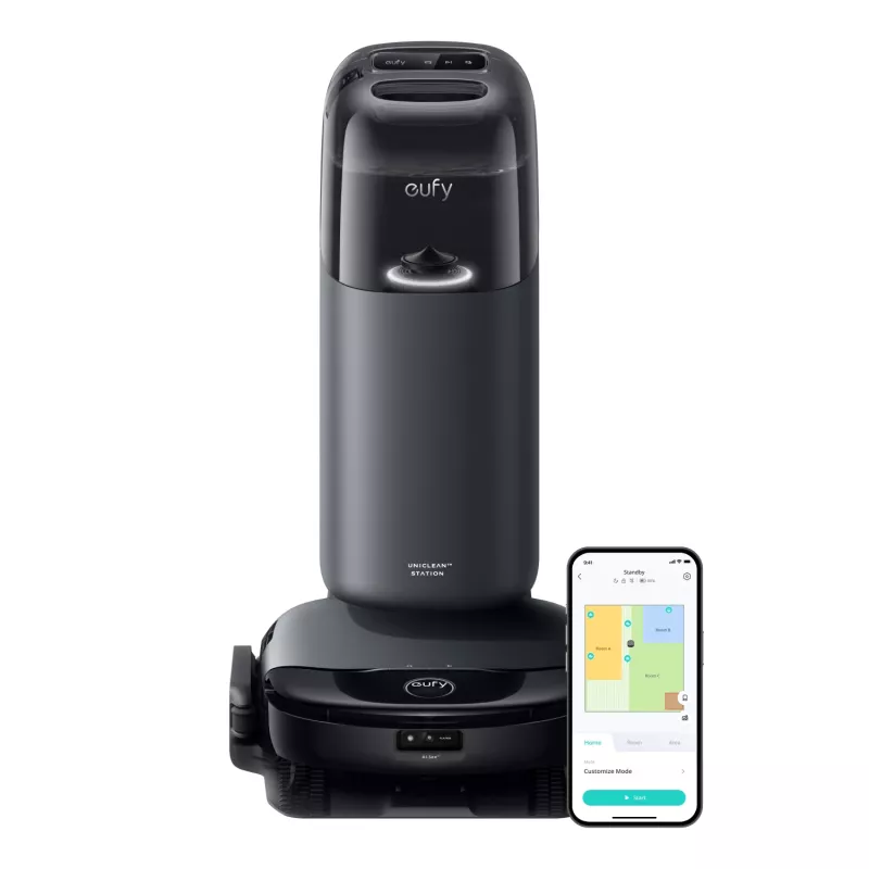 Anker Eufy | Robô aspirador com estação tudo-em-um | Omni S1 | Limpeza a húmido e a seco | Autonomia (máx.) 216 min | 4600 mAh | 8000 Pa | cinzento