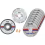 Conjunto inicial de discos de corte kwb 712042 centro plano 10 unidades