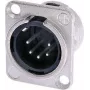 Neutrik NTR-NC5MDL1 - -30 - 80 °C - preto - prateado - UL - UL 94 HB - IEC 61076-2-103 - IP 40 - IEC 68-2-20 (NC5MDL1)