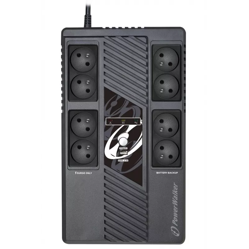 PowerWalker VI 800 MS FR UPS (unidade de alimentação ininterrupta) line-interactive 0,8 kVA 480 W 8 tomadas AC