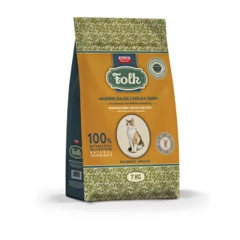 FOLK guisado masúrio de coelho e veado com beterraba e arandos - comida seca para gatos - 7 kg