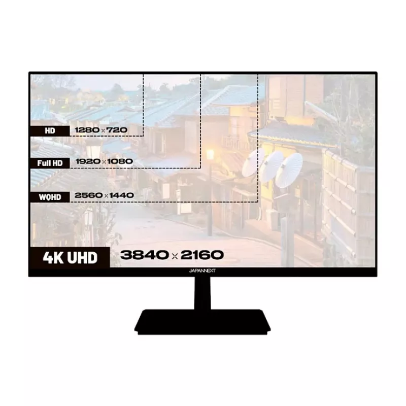 Monitor JAPANNEXT 4K UHD 71,1 cm (28 polegadas) 3840x2160 píxeis, painel IPS, 5 ms, 60 Hz, AMD FreeSync, HDMI, DisplayPort (JN-I280UHD60F-P)