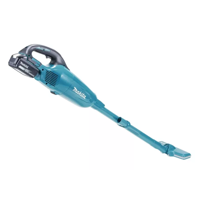 Aspirador vertical/escova elétrica Makita DCL280FZ, bateria, seco, sem saco, 0,75 L, azul