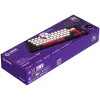 LORGAR KBP70MW, Teclado de gaming mecânico sem fios 65% Pro, preto/vermelho, layout EN