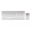 Teclado e rato CHERRY DW 8000 incluídos Office RF sem fios QWERTZ alemão prateado, branco