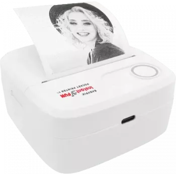 Impressora de bolso EASYPIX InstantFUN P1 — impressora fotográfica Bluetooth compacta, impressão instantânea portátil