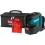 Makita SK105DZ laser de linhas cruzadas sem fios, 12 V máx., sem bateria