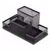Estojo Forpus, preto, vazio, compartimento 4, chapa perfurada 1005-012