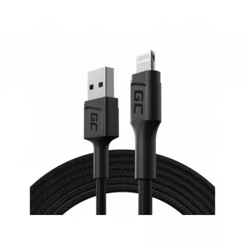 Cabo Lightning Green Cell KABGC18 — 2 m, Lightning para USB-A, preto