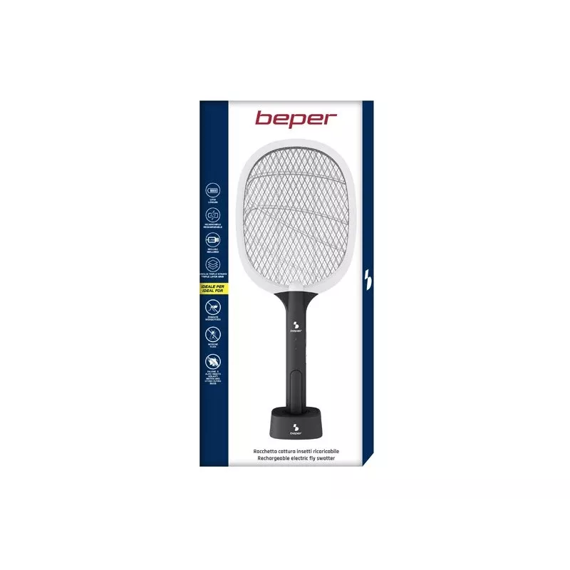 Apanha-insetos recarregável Beper P206ZAN250 com base de apoio, 2 W