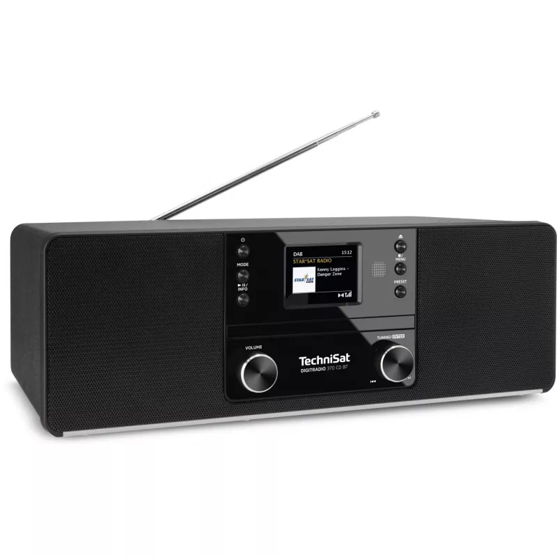 Sistema de áudio TechniSat DigitRadio 370 CD BT - 2 x 5 Watt - Preto