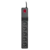 Extensão elétrica Lestar 3 m interior preto com interruptor on/off e luz de controlo, 230 V AC, 10 A