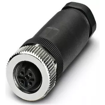 Phoenix Contact 1696439 conector de cabo M12 preto - aço inoxidável (1696439)