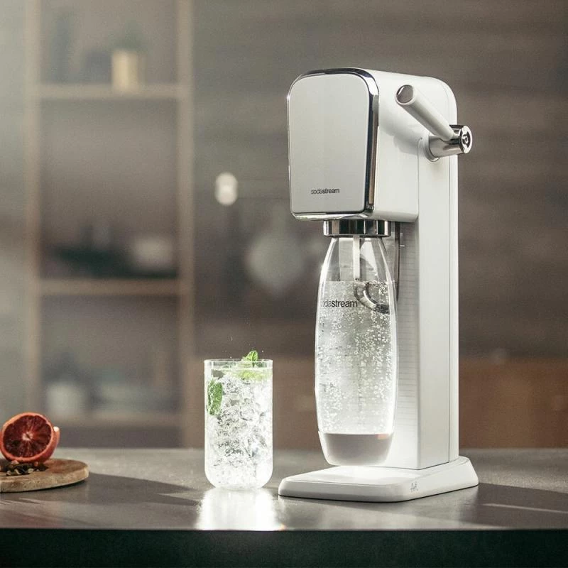 Máquina de gaseificar SodaStream ART branca QC incl. 1 garrafa PET de 1L (1013511310)