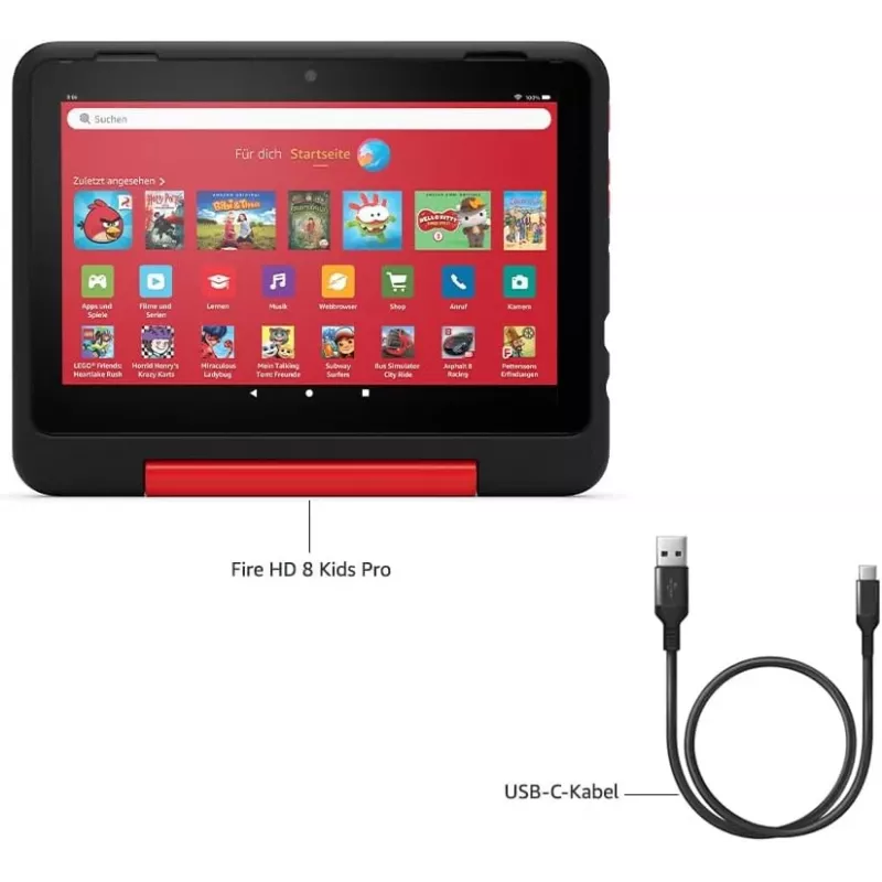Amazon | Fire HD 8 Kids Pro (2024) | rosa | 1280 x 800 píxeis | 32 GB | Wi-Fi | 802.11ac | Versão Bluetooth 5.2