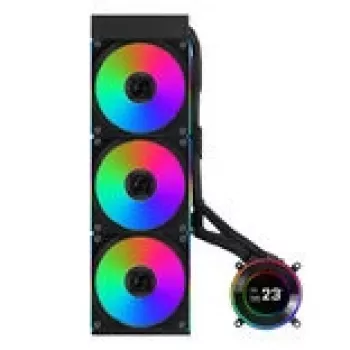 Arrefecedor líquido all-in-one para processador Lian Li GA II Hydroshift II LCD-C 360CL 12 cm preto 1 unid.